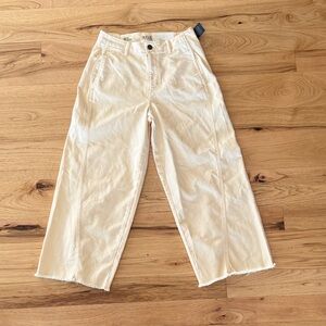 a.n.a High-Rise Wide-Leg Crop Pants